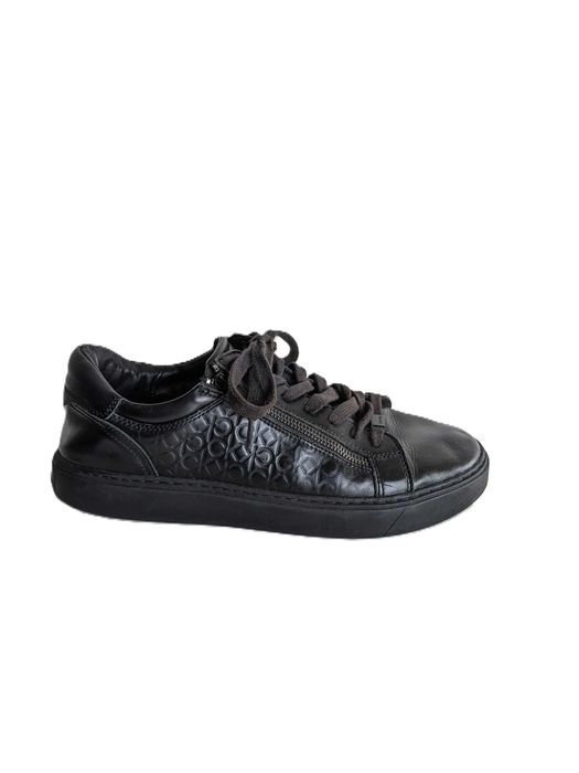Męskie skórzane sneakersy Calvin Klein Low Top Lace Up, rozmiar 44