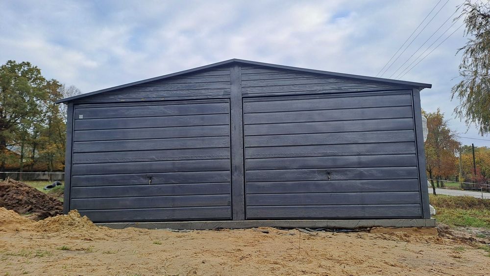 Garaż Dwustanowiskowy 6x5 Konstrukcja OCYNK