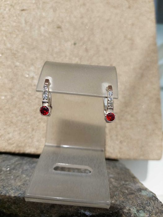 серебряные серьги