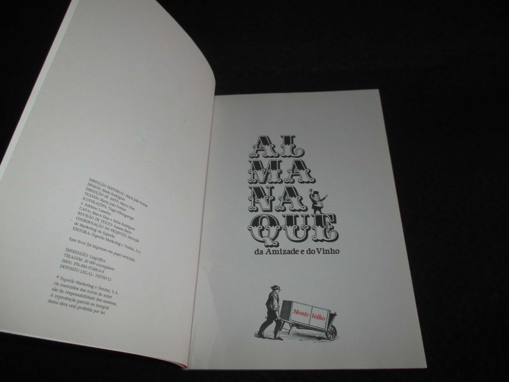 Livro Almanaque da Amizade e do Vinho