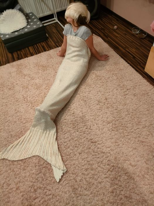 Koc, śpiwór ,Ogon Syrenka  z Akrylu