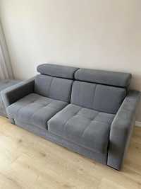 Sofa rozkładana + pufa