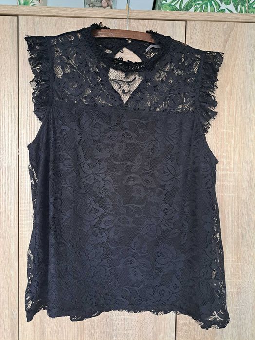 Bluzka H&M koronkowa r. L