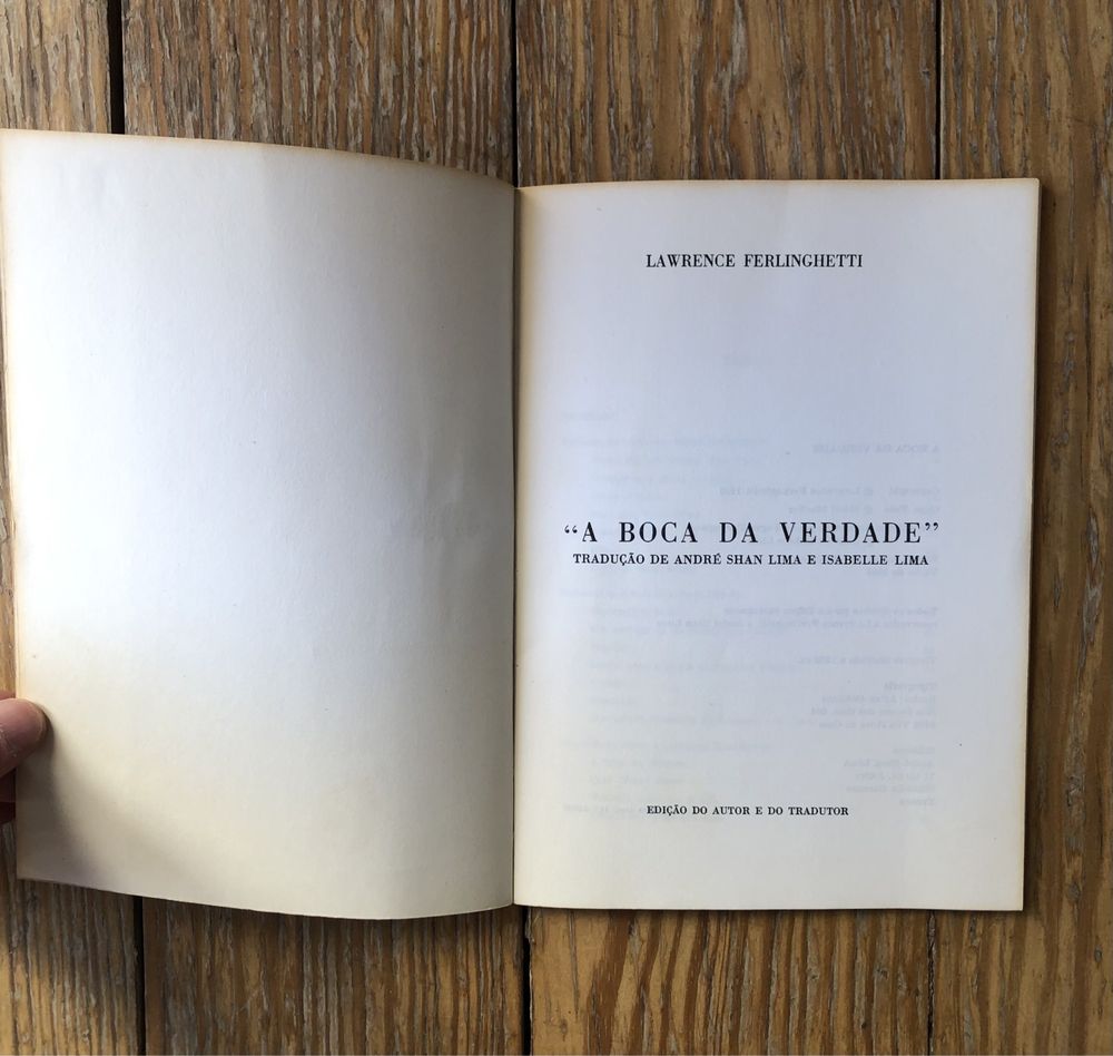 Lawrence Ferlinghetti - A Boca da Verdade (Raro: Edição do Autor)