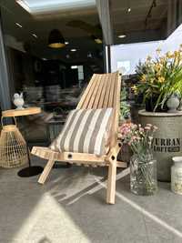 Krzesło leżak ogrodowy meble do ogrodu drewniane nowoczesne ogrodowe