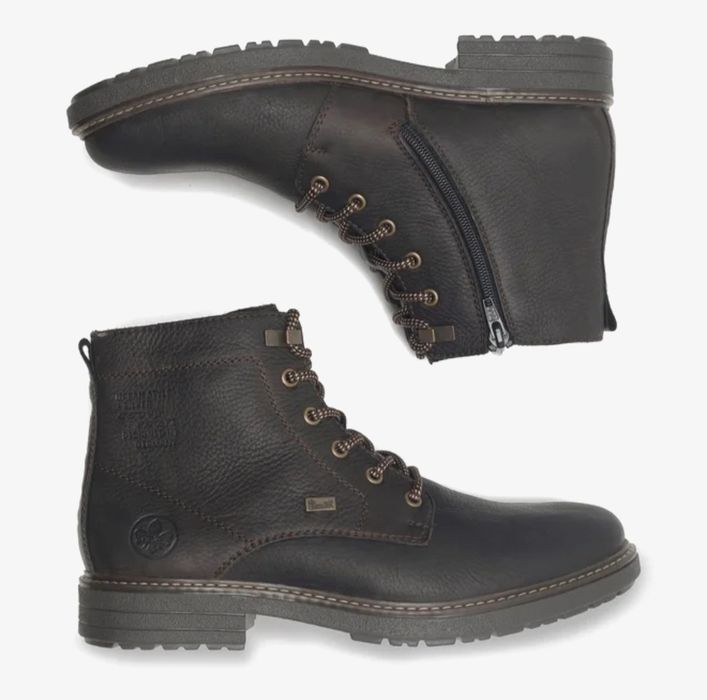 Gw. Od gr. Buty meskie ocieplane RIEKER 40 SKORA nat. Nowe antyposlizg