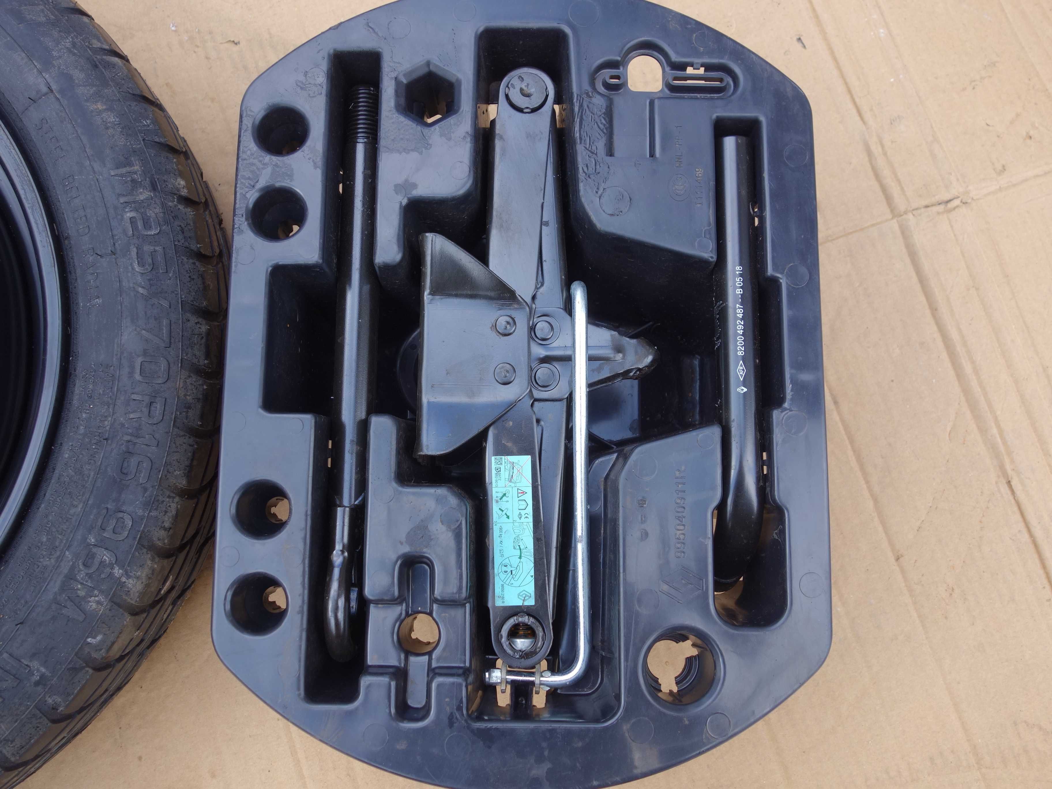 Koło Dojazdowe Zapasowe RENAULT CAPTUR CLIO IV 16'' 4X100 + Zestaw