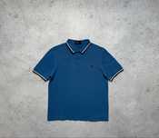Мужская Футболка Поло Fred Perry Синяя Casual Оригинал M-L