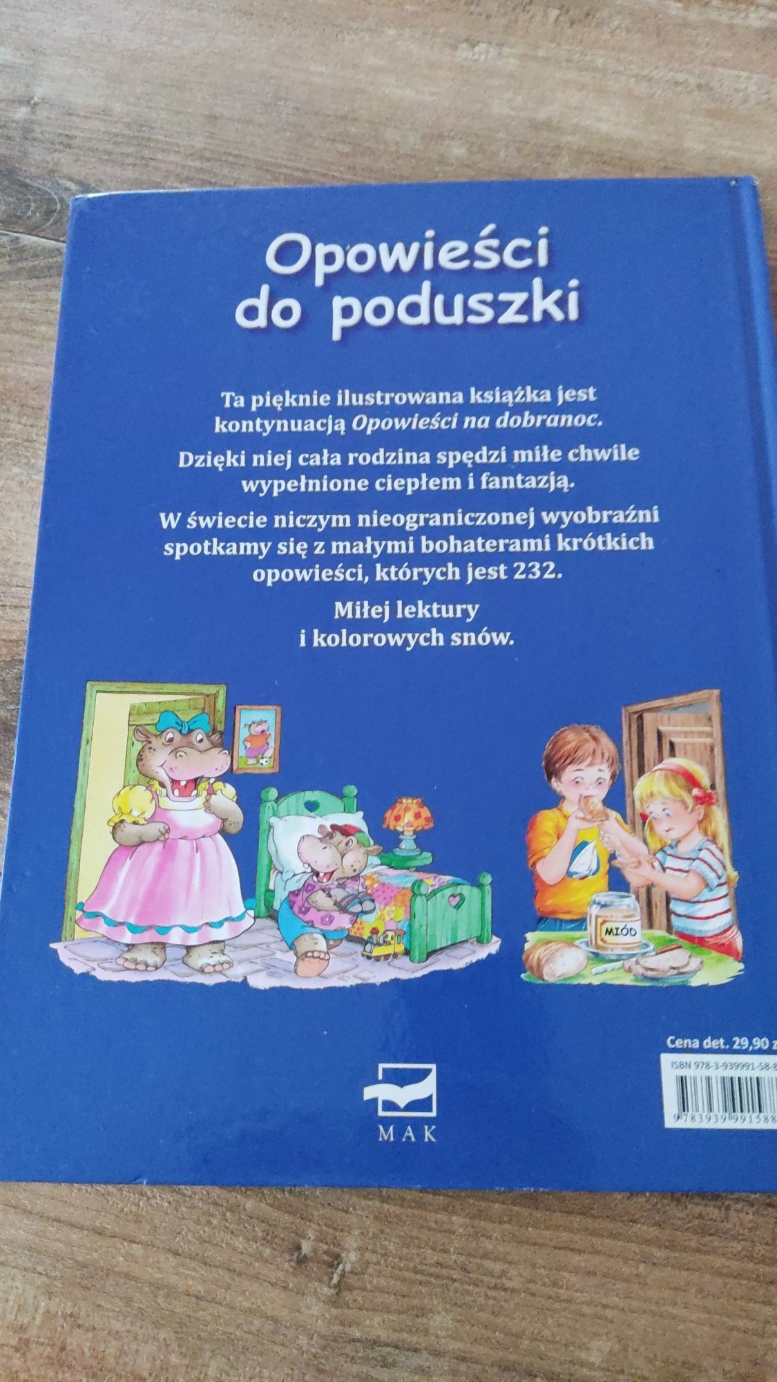 Duża ( A4 ) Książka dla dzieci, Opowieści do poduszki, wydawnictwo Mak