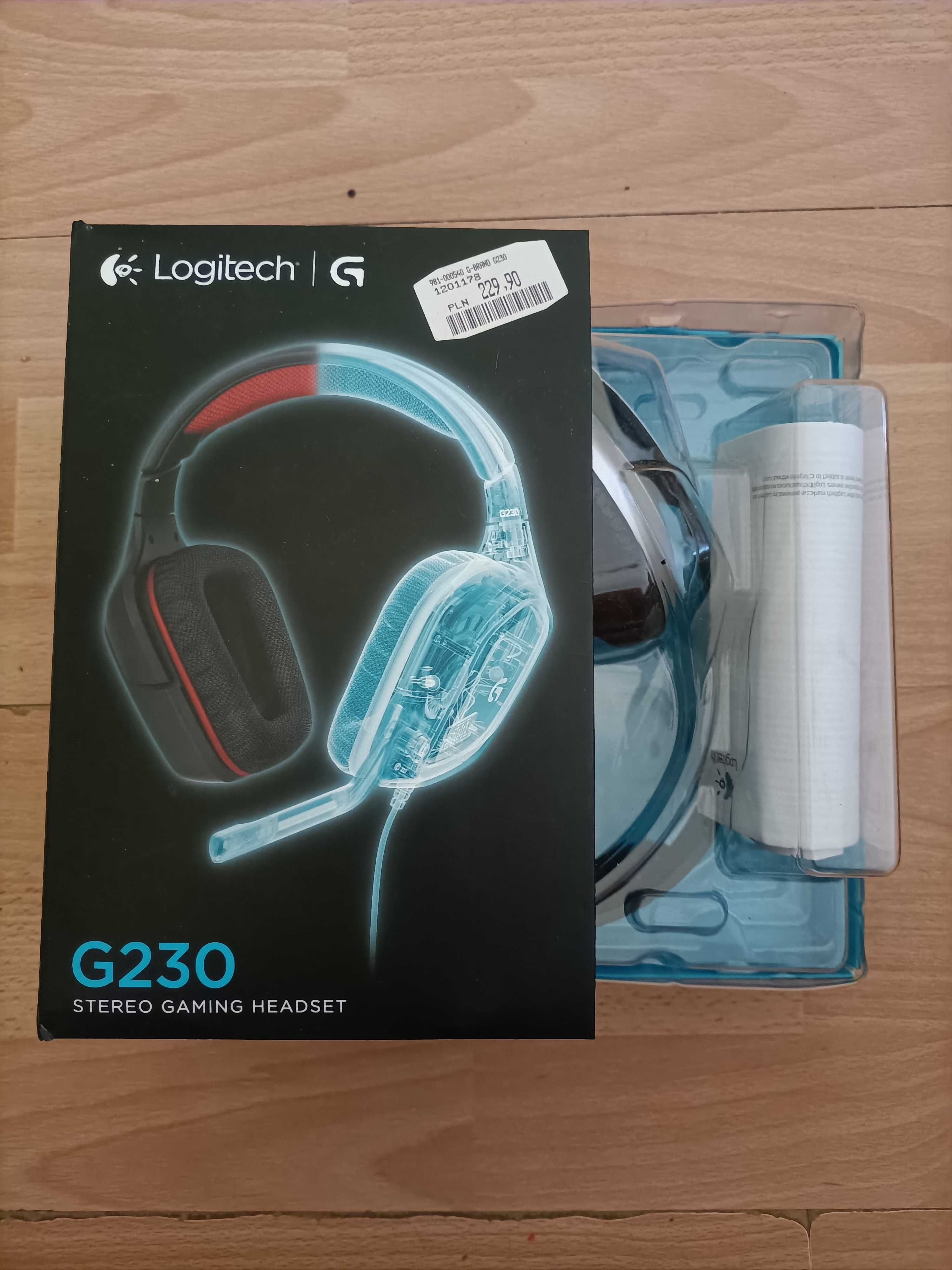 Logitech słuchawki G230 stereo gaming headest niwe