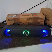 Głośniki soundbar, głośnik multimedialny HiFi z kolorowym światłem LED