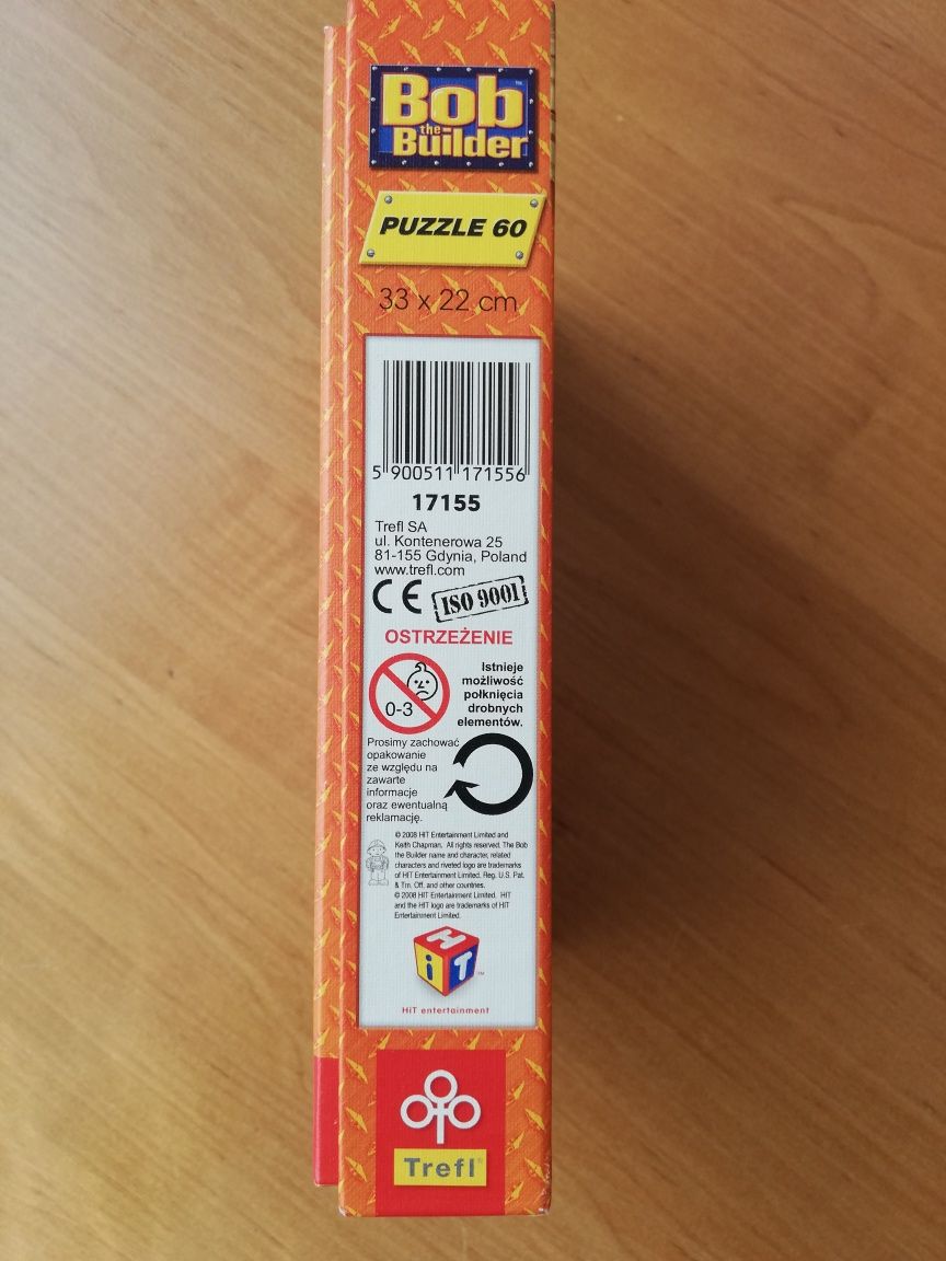 Puzzle 60 Bob budowniczy firmy Trefl
