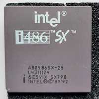 Procesor Intel 486 SX retro komputer