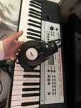 Teclado yamaha e fone AKG