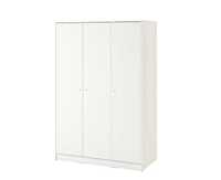 Roupeiro c/3 portas, branco, 117x176 cm