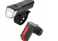 Oświetlenie rowerowe Fisher LED/USB 30 LUX