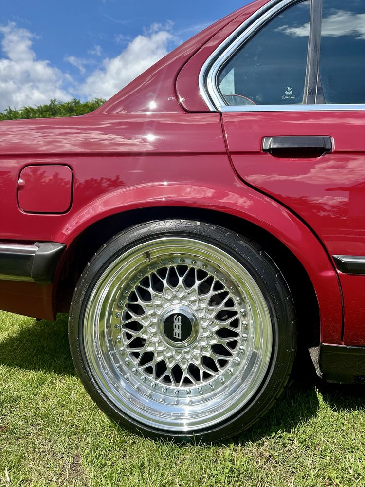 1987 BMW E30 325e, Karmin Red, BBS RS, zamiana Jeep X5