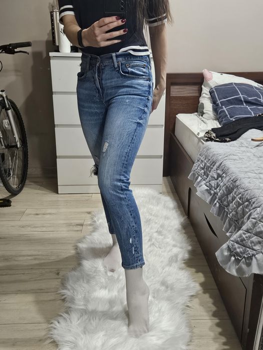 Jeansy spodnie zara  s