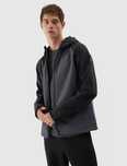 Kurtka męska softshell rozsuwana z kapturem 4F r. XL membrana 5000