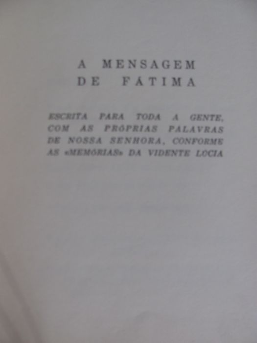 A Mensagem de Fátima