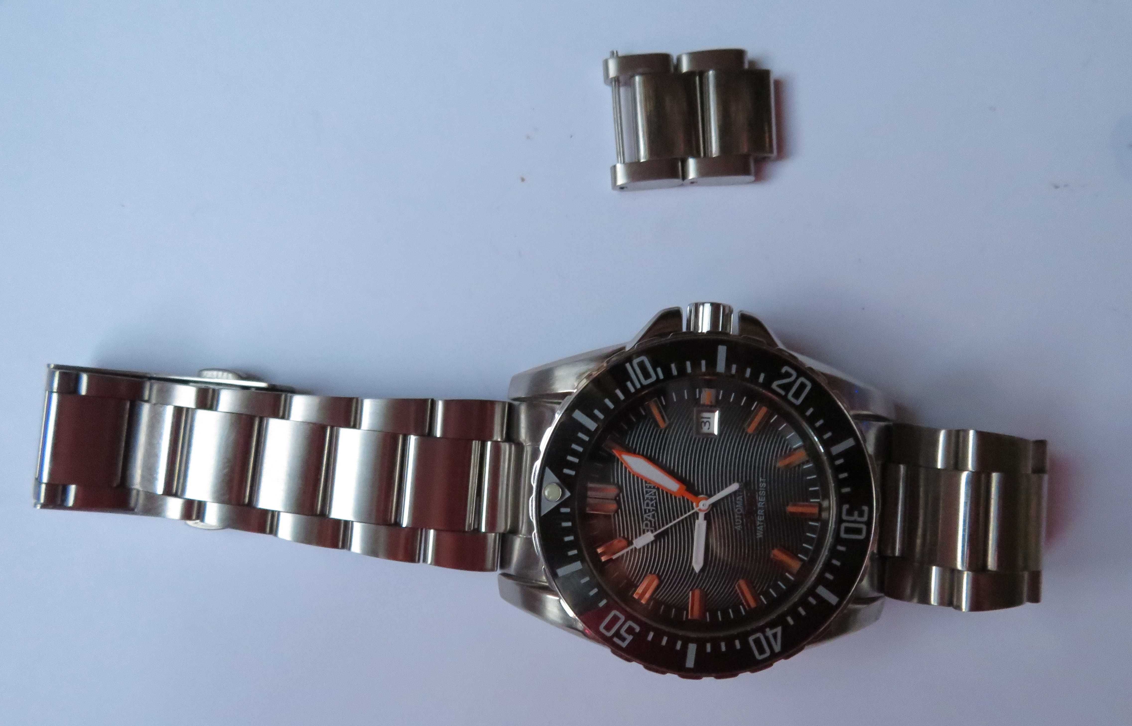 zegarek diver parnis  szafirowe szkło automat 200 m