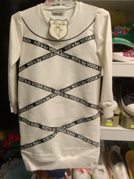 Tunika dziewczęca Ecru