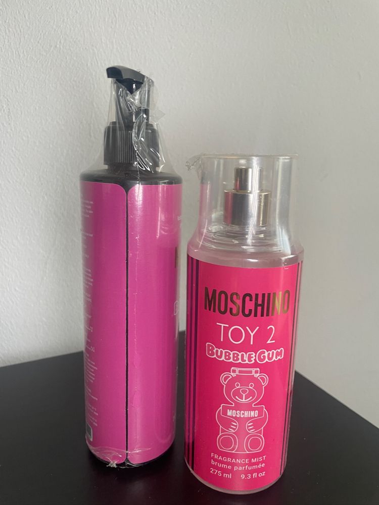 Zestaw body lotion + spray do ciala moschino toy 2 bubble gum