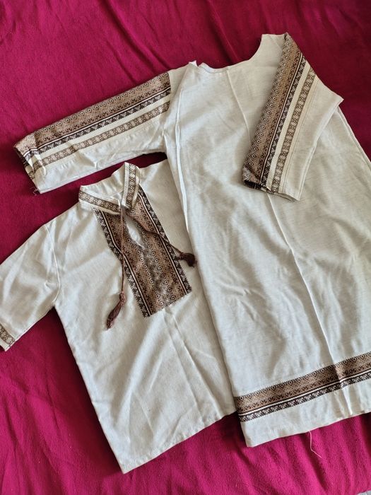 Продам дві дуже гарні вишиванки  - дитяча рубашка і жіноча сукня.