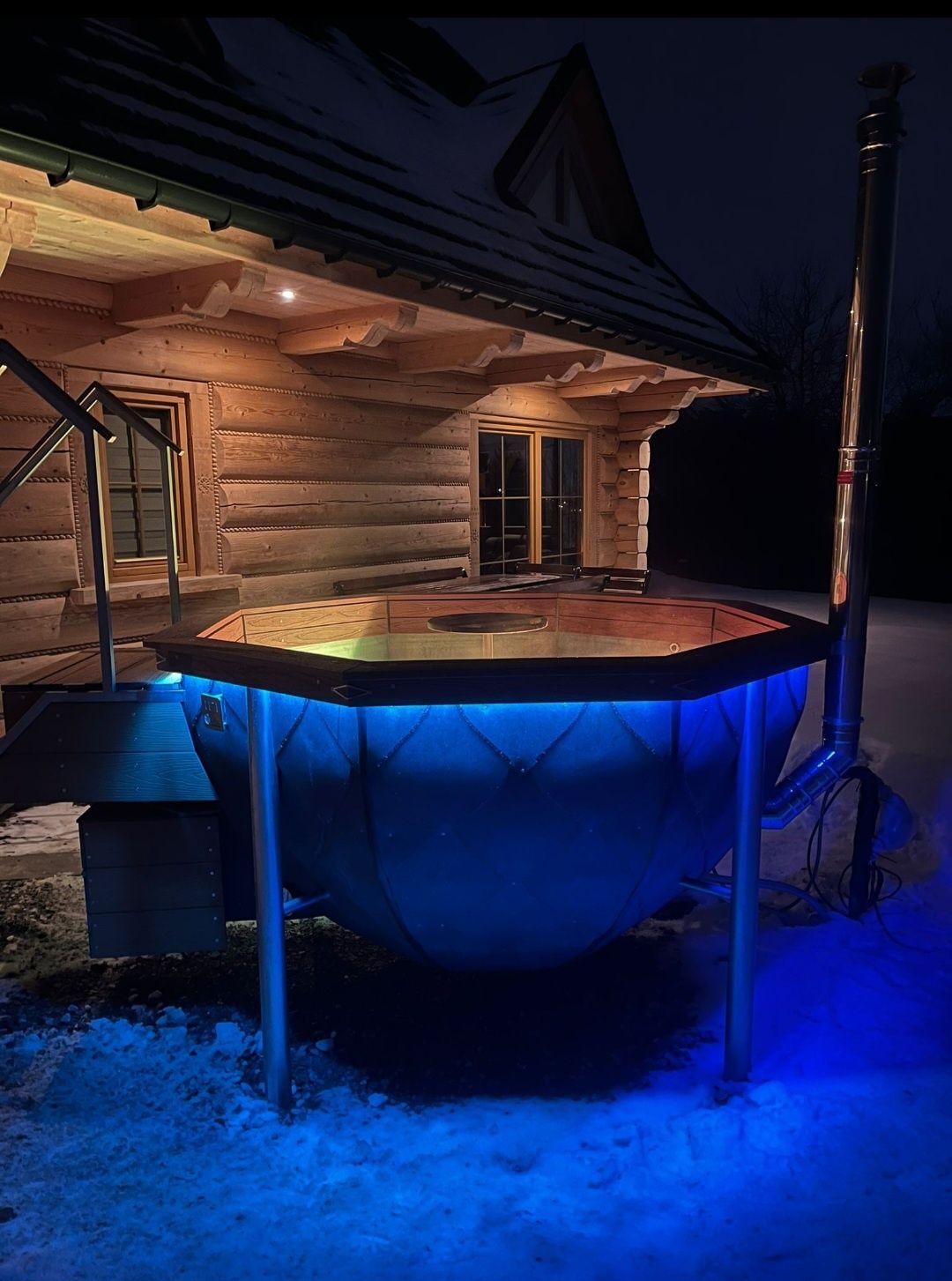 Domy z bala, domek z jacuzzi bania Beskidy Góry, święta, sauna,wakacje