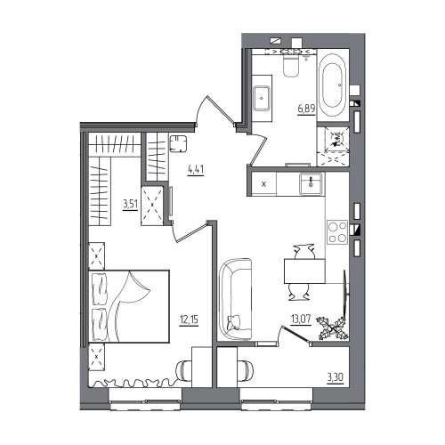 Продам однокімнатну квартиру