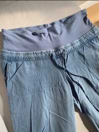 DWIE PARY: Spodnie ciążowe z elastycznym pasem, H&M, rozmiar M