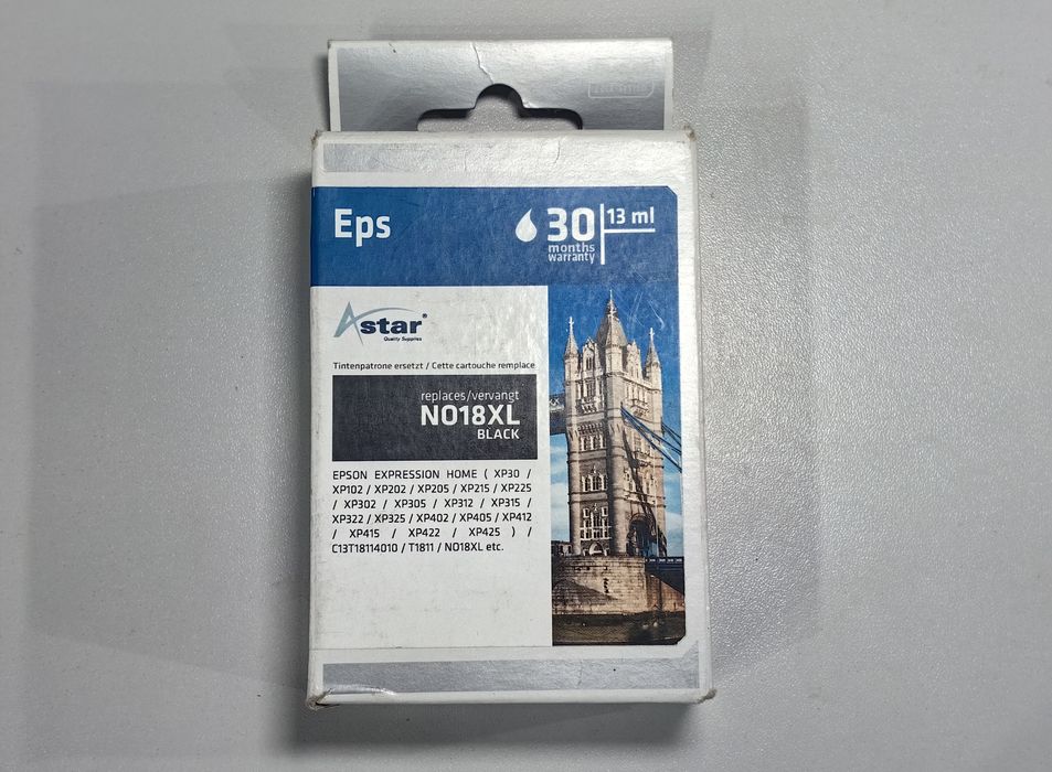 Tusz Astar do Canon Canon Eps N018XL black czarny nowy pudełko DPD