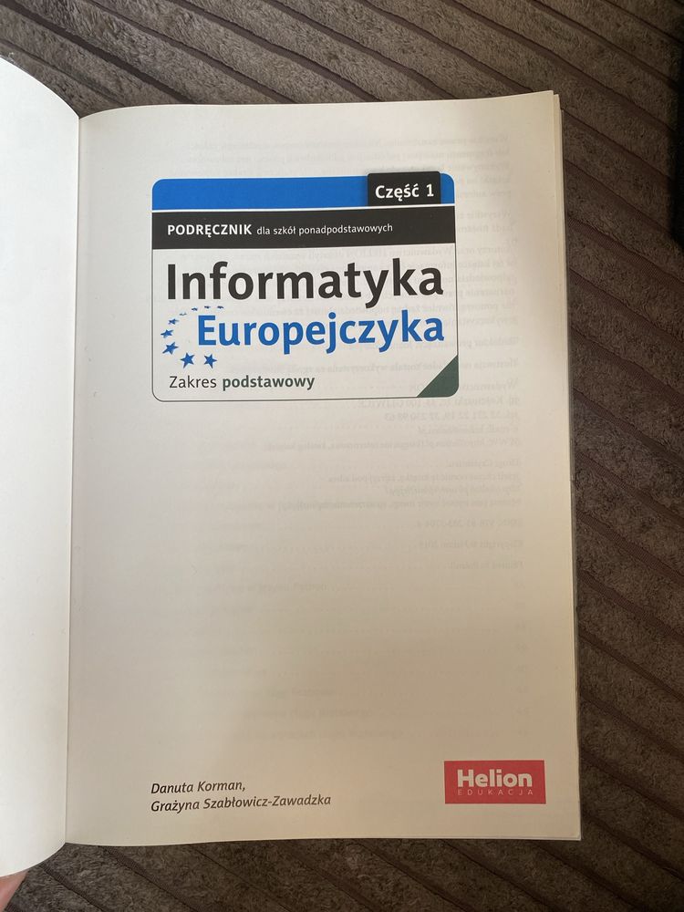 Podrecznik do Informatyki zakres podstawowy klasa 1