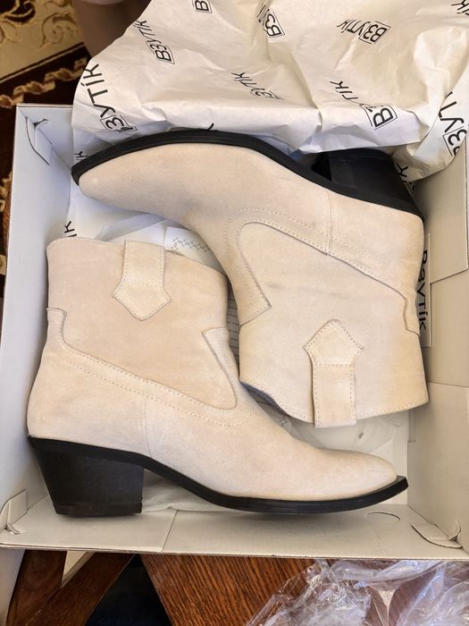 Козаки (ковбойки) натуральна шкіра 40 розмір