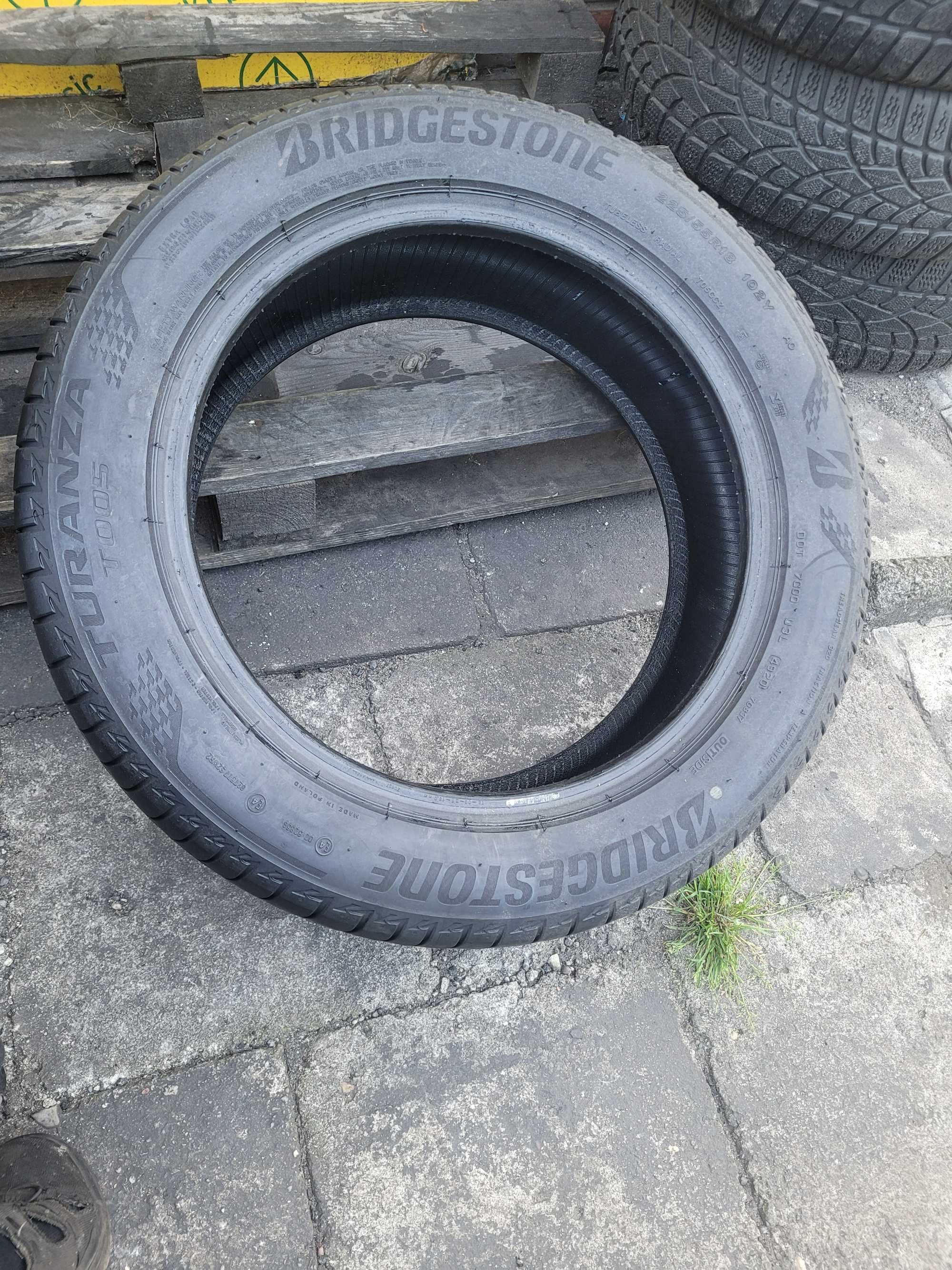 Opony Letnie 225/55R18 Bridgestone Turanza T005 2sztuki Montaż