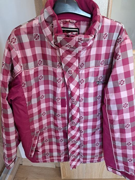 Kurtka różowa dla dziewczynki jesienno zimowa 152 158