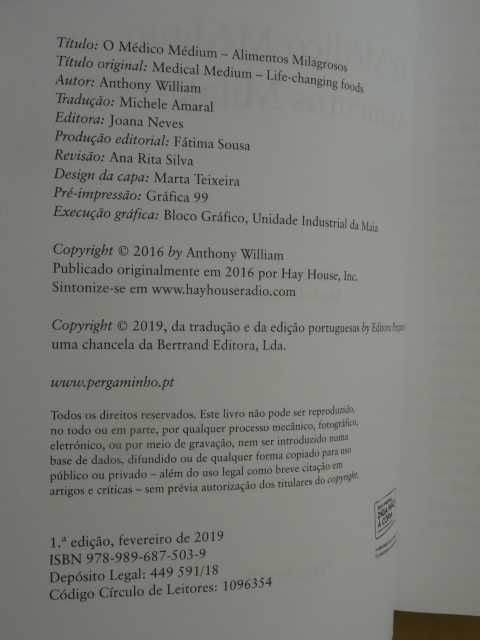 O Médico Médium: Alimentos Milagrosos de Anthony William