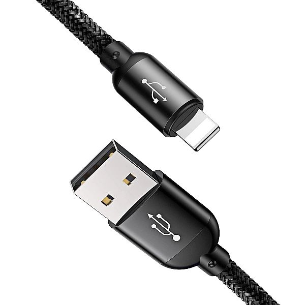 Kabel Baseus Three Primary Colors 3w1 USB-A - micro USB / Lightning /