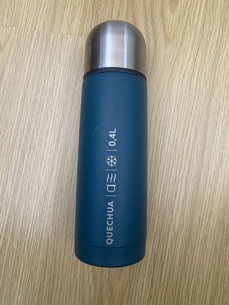 QUECHUA Garrafa isotérmica em inox 0,4L