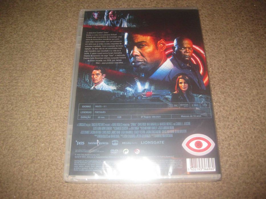 DVD "Spiral: O Novo Capítulo de Saw" com Chris Rock/Selado!