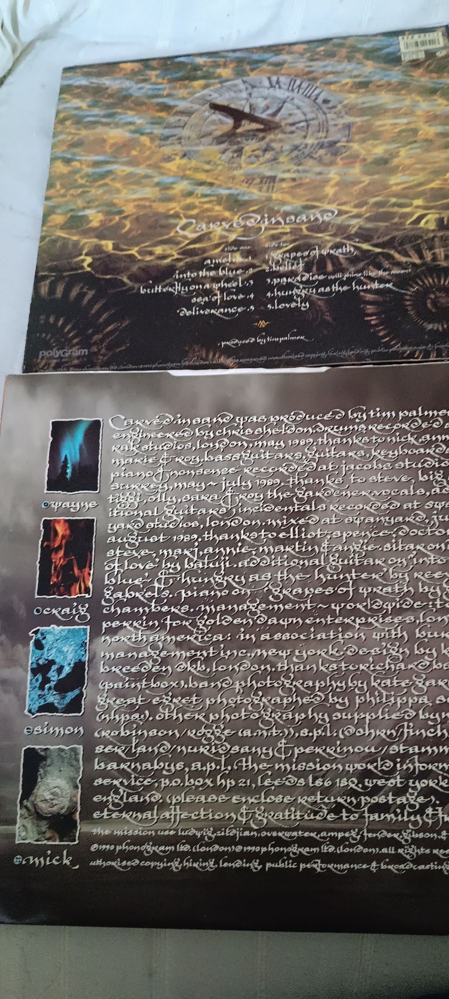 Vinil Mission "Carved in Sand" 1990