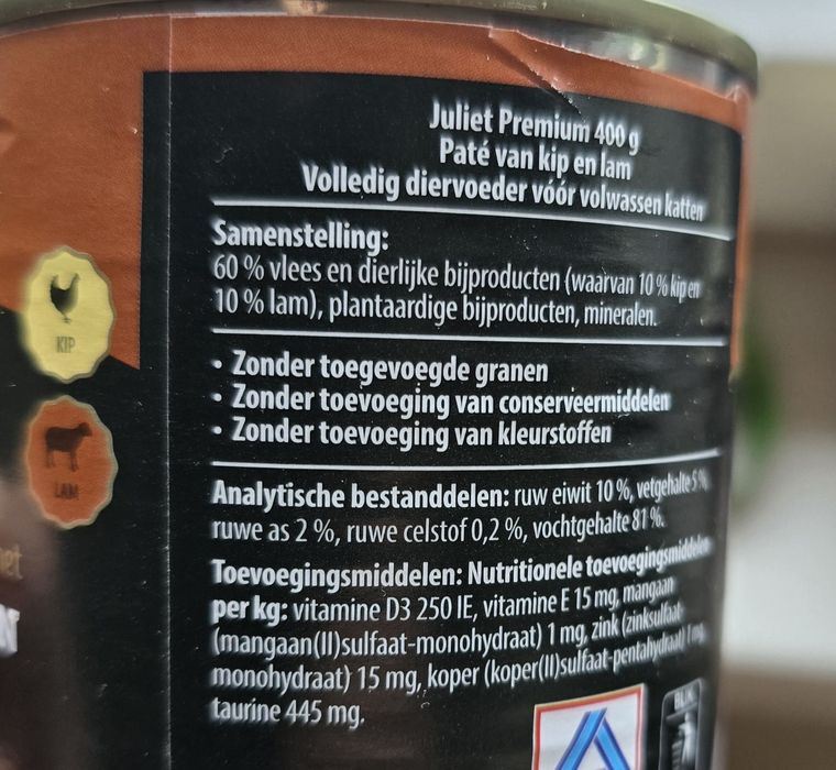 40x400g DLA KOTA bez ZBÓŻ Juliet soczyste kawałki w Galarecie 

Mix sm