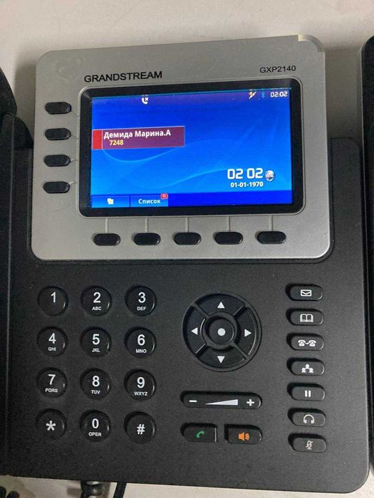 Дротовий IP телефон Grandstream GXP2140 +модуль-консоль GXP2200EXT