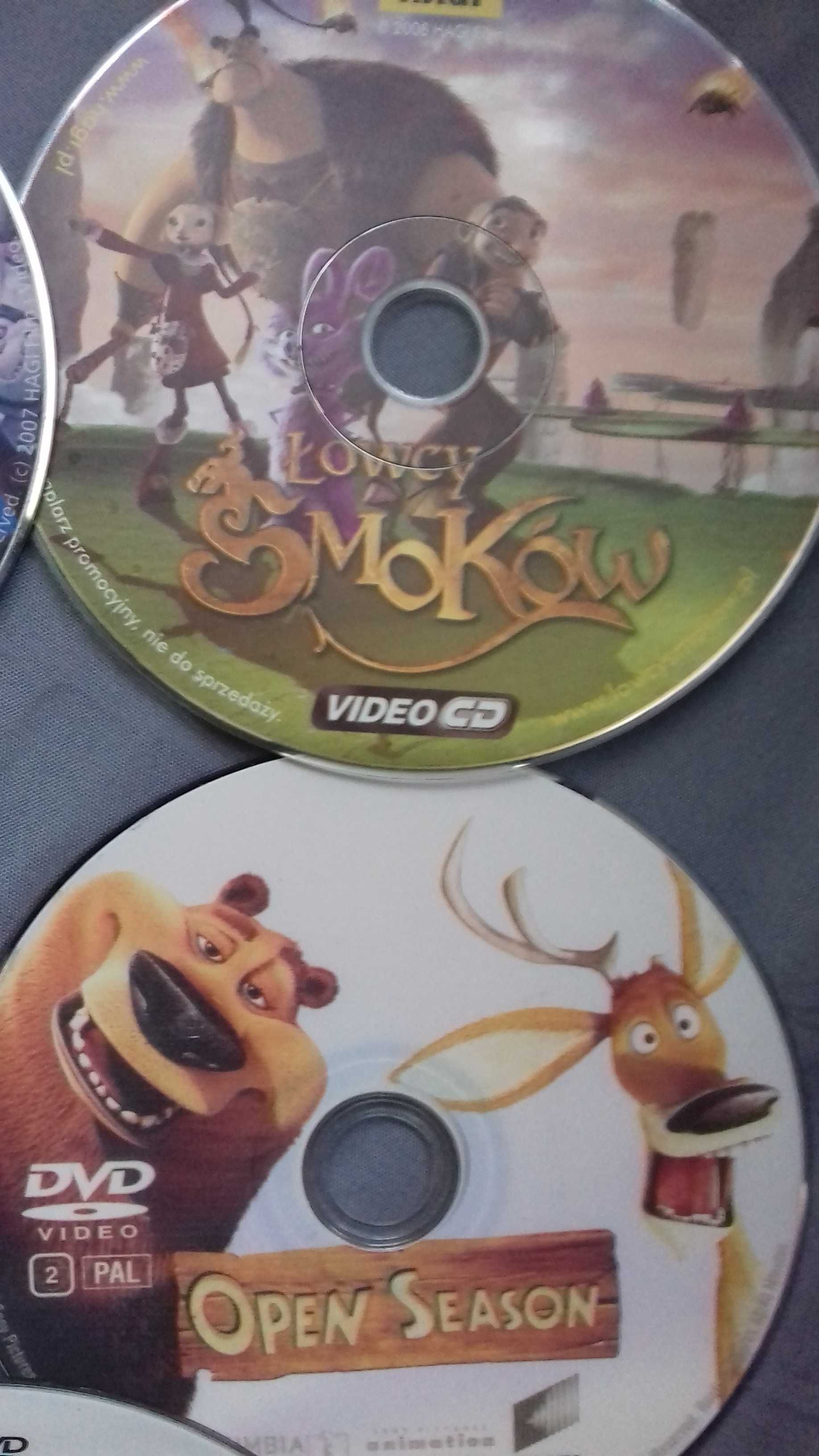 komplet bajek dvd , łowcy smoków., mustang, happy wkręt, z gratisem