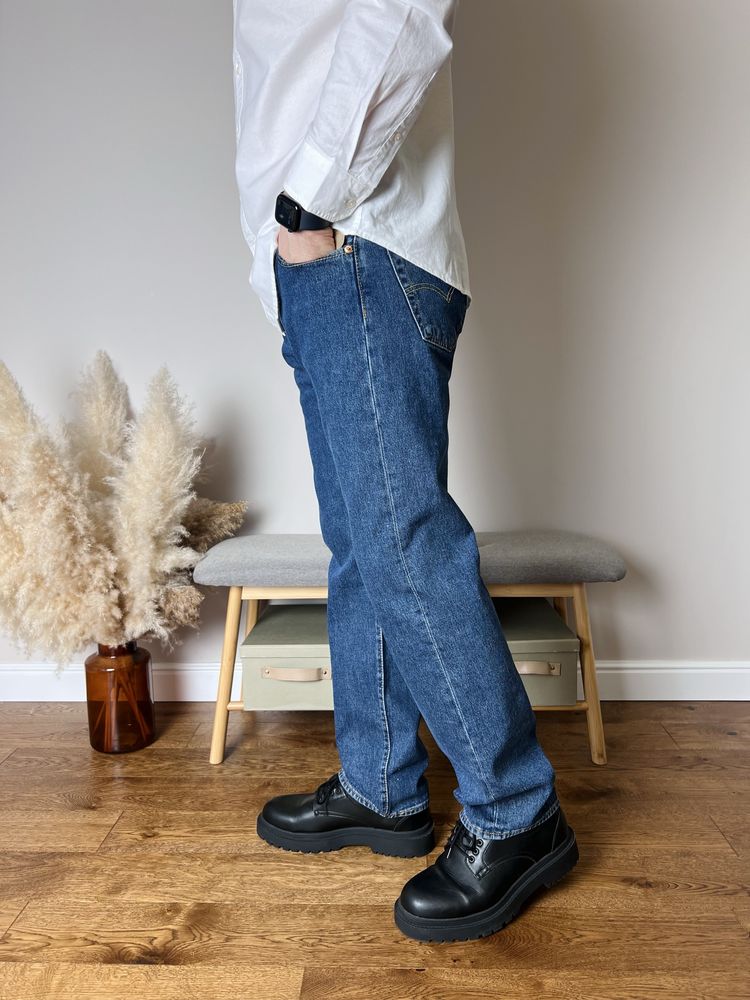 Чоловічі джинси сині оригінальні Levi’s 501 Straight fit