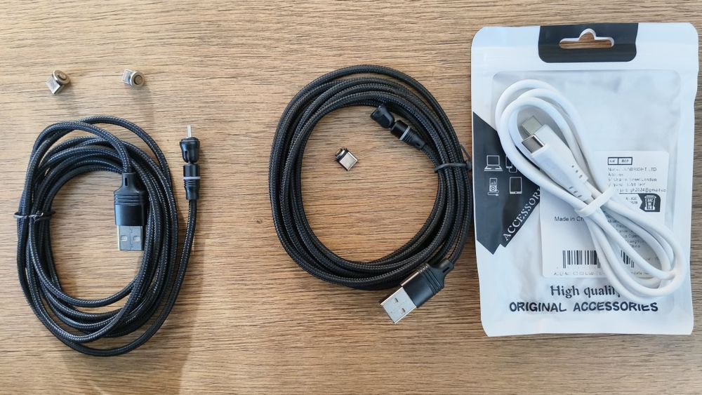 Кабель Type-C, Rocoren 60w, 100w, Кабелі UGREEN, USB, Micro-USB/Type C