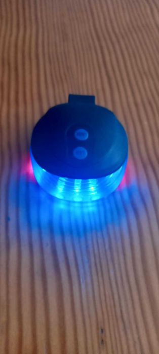 Luz Traseira para Bicicleta 5 LED (cor azul) com Laser 5 Modos