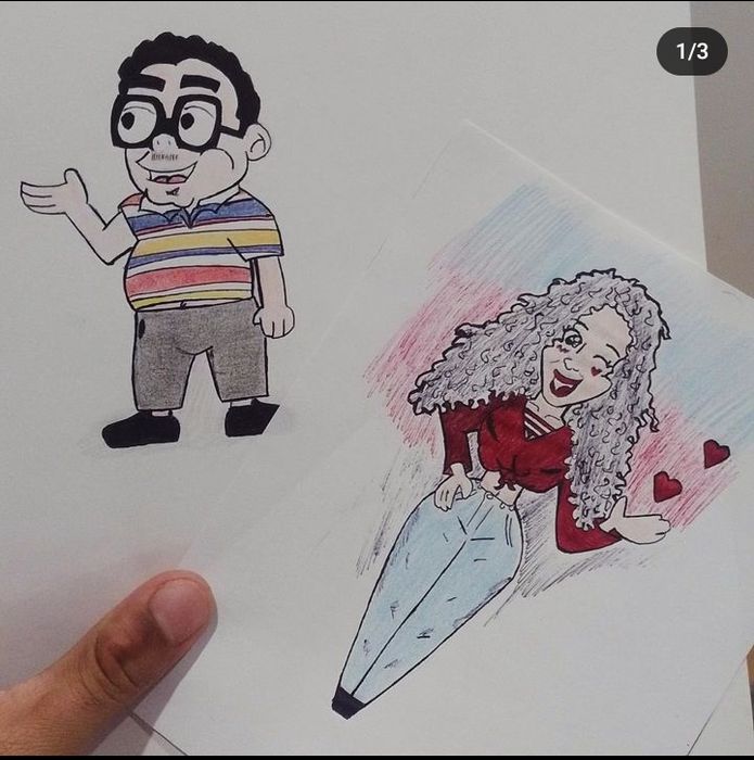 Faço caricaturas e ilustrações