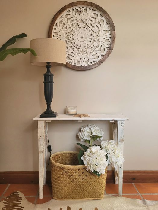 aparador, consola, mesa, talha, apoio, rustico