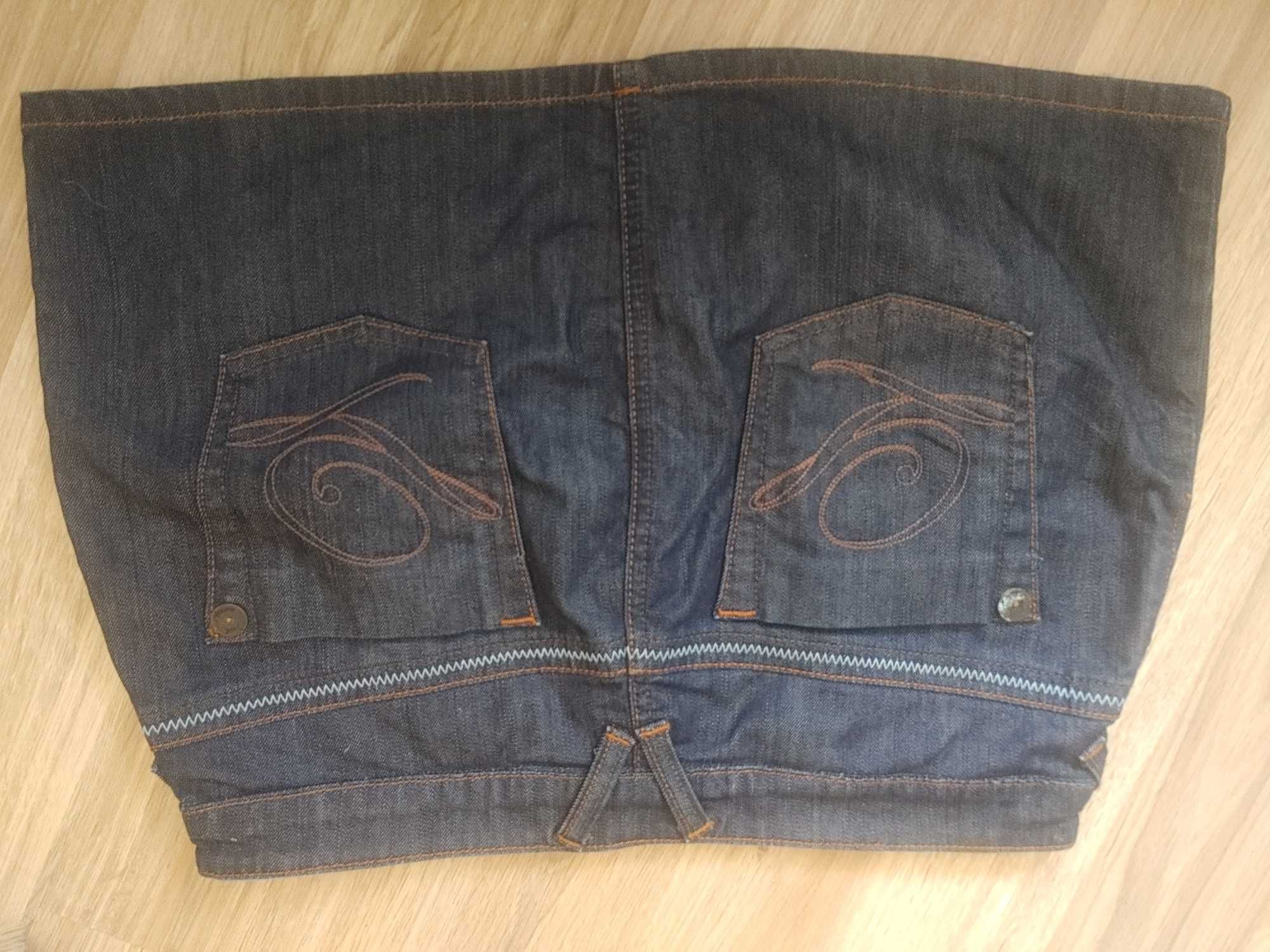 Next spodniczka jeansowa mini jeans 44 xxl 16